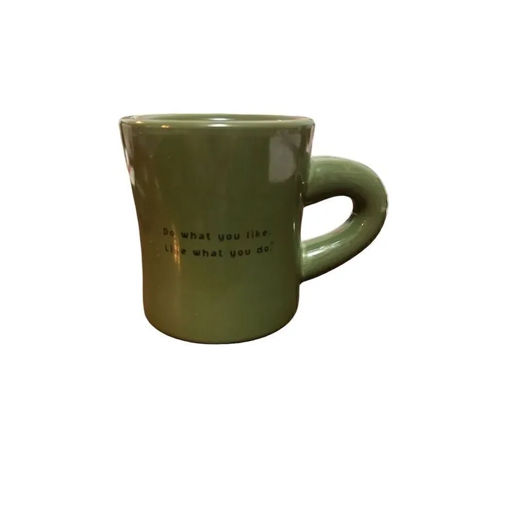 Life Is Good Green Mug with Snowman Design - Winter Christmas Gift